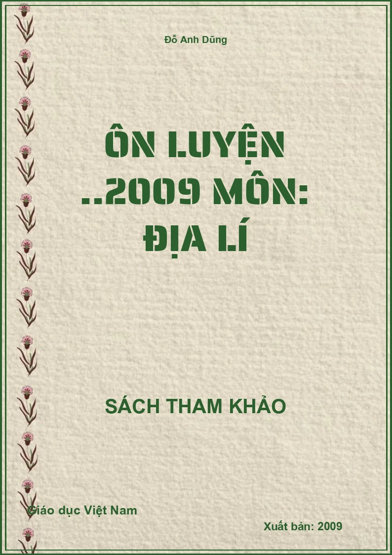 Ôn luyện ..2009 MÔN: Địa Lí