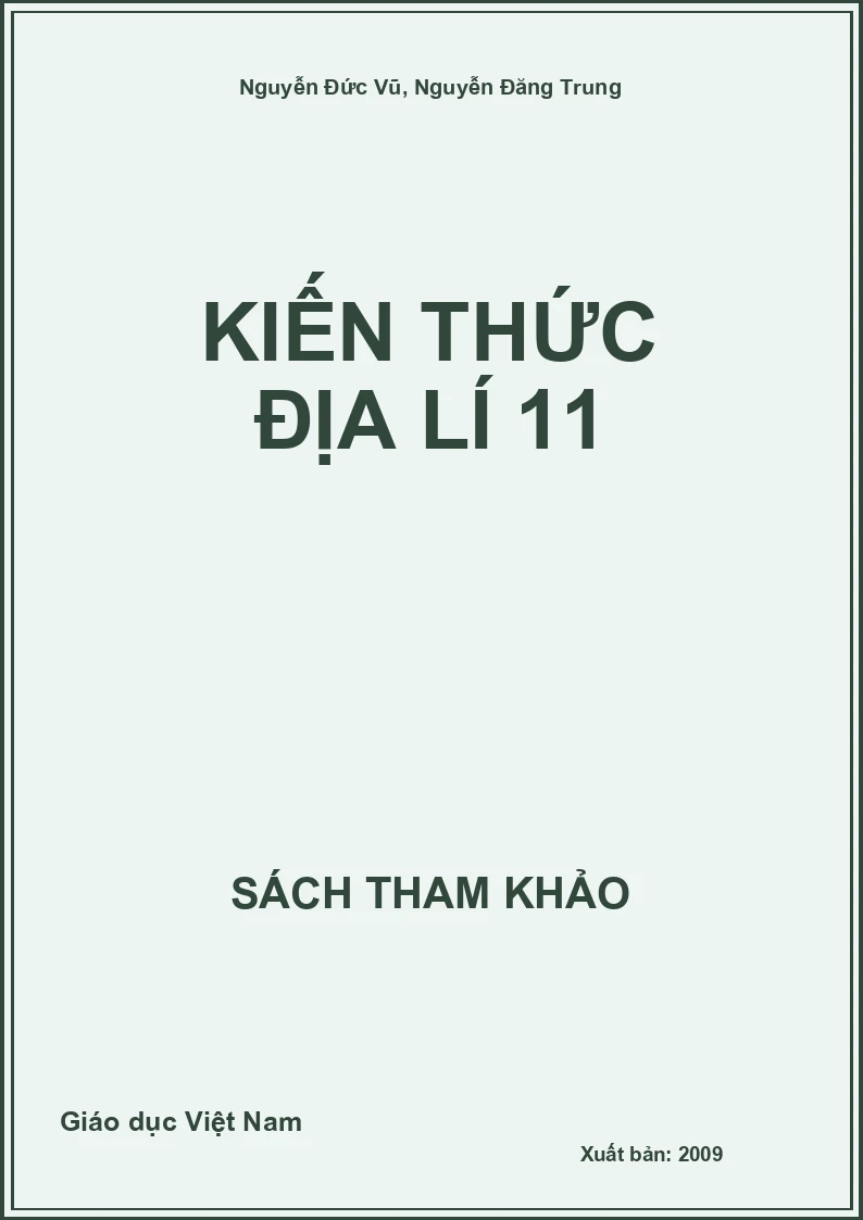 Kiến thức Địa lí 11