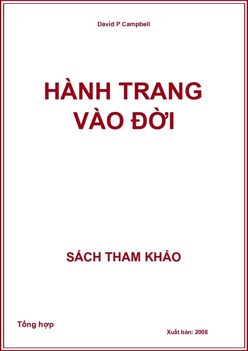 Hành trang vào đời
