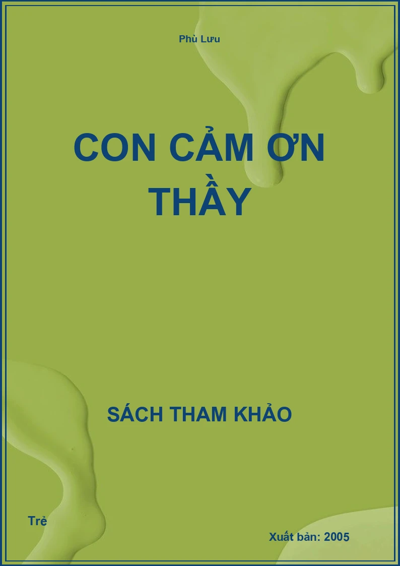 Con cảm ơn Thầy