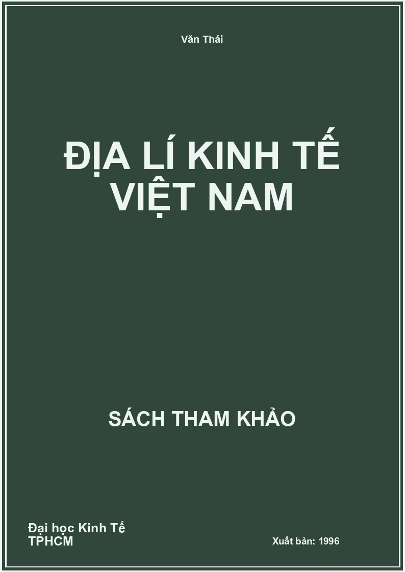 Địa Lí kinh tế Việt Nam