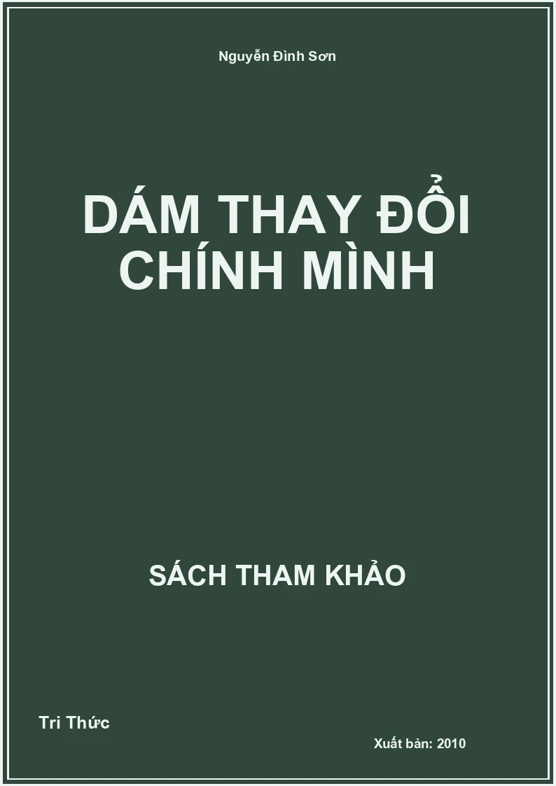 Dám thay đổi chính mình