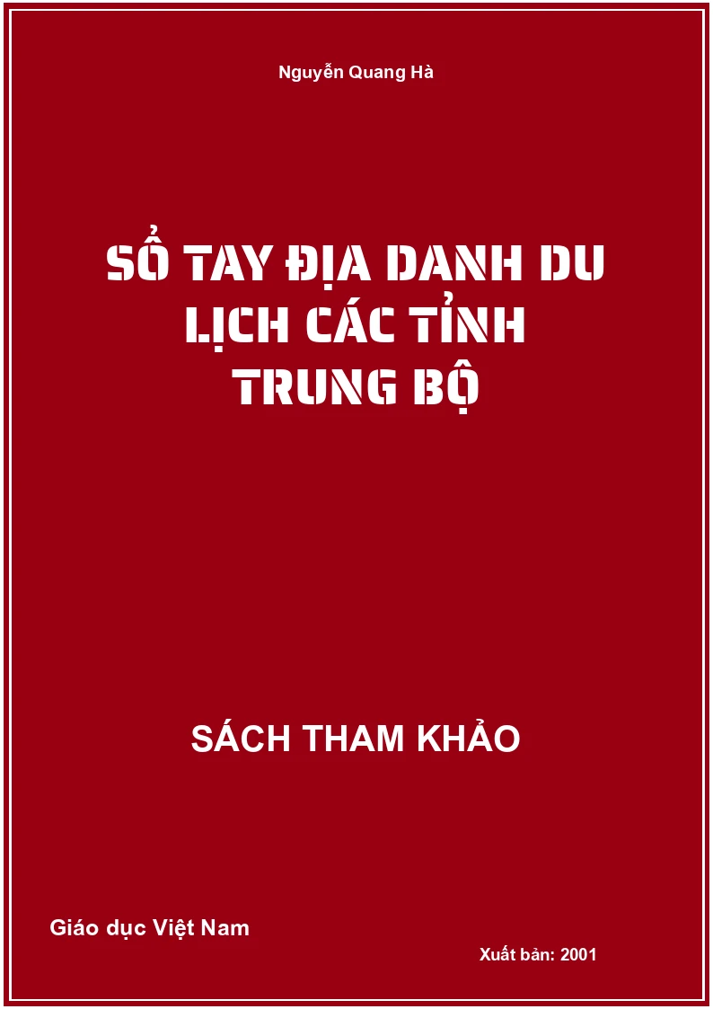 Sổ tay địa danh du lịch Các tỉnh Trung Bộ