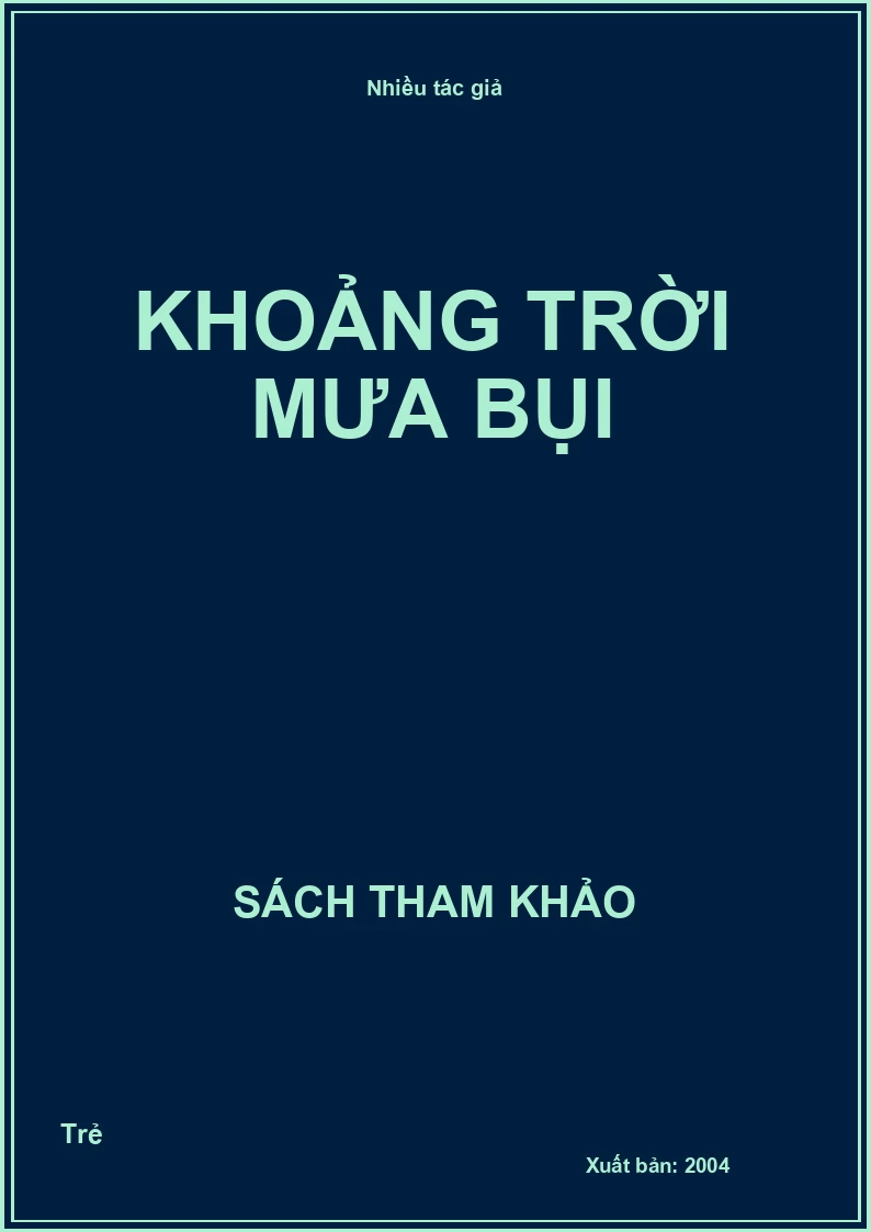 Khoảng trời mưa bụi