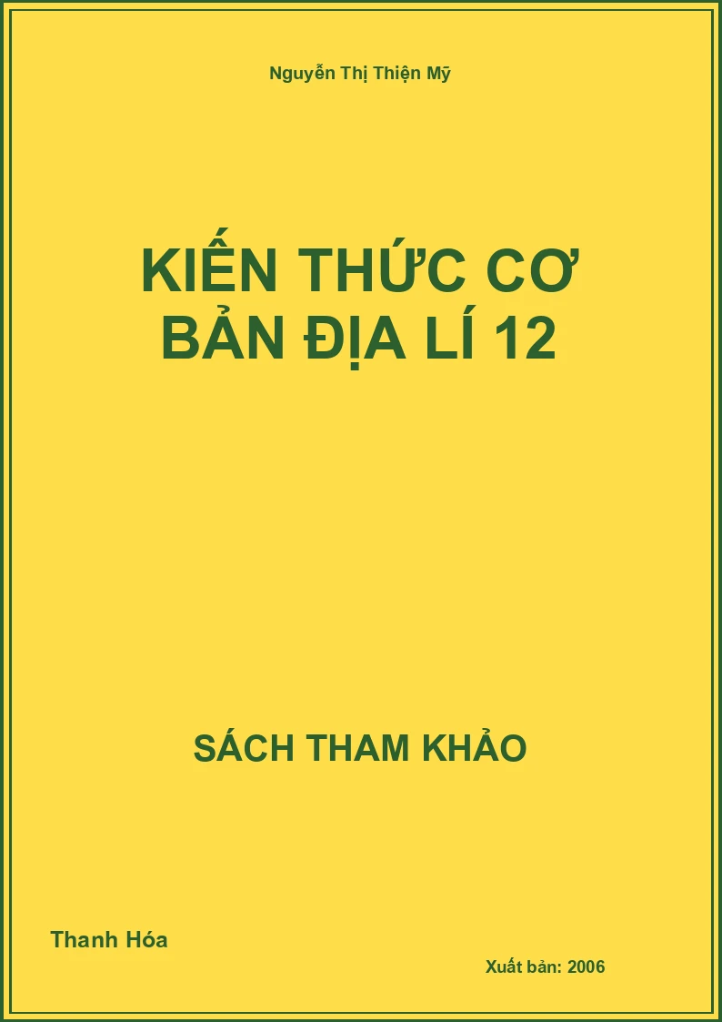 Kiến thức cơ bản Địa lí 12