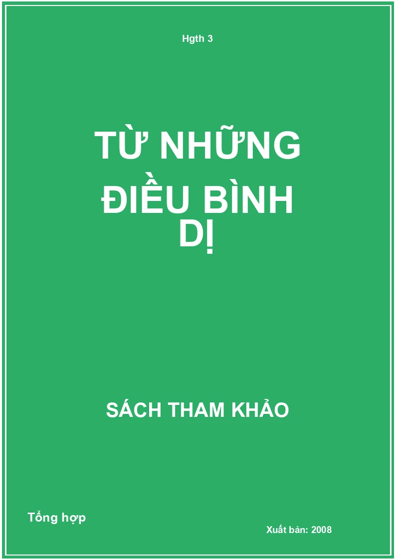Từ những điều bình dị