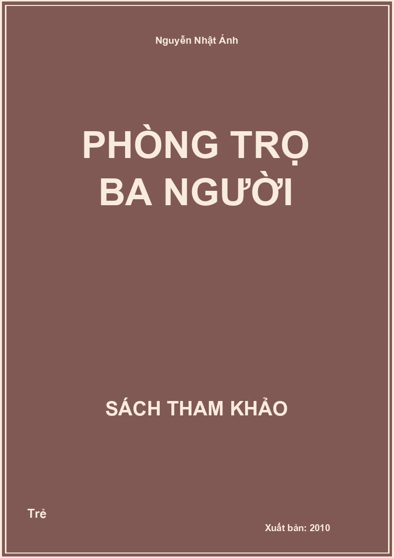 Phòng trọ ba người