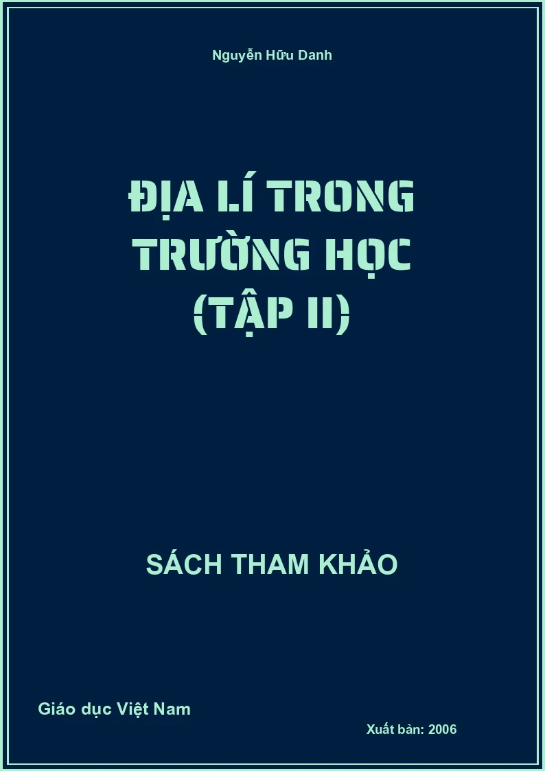 Địa lí trong trường học (tập II)