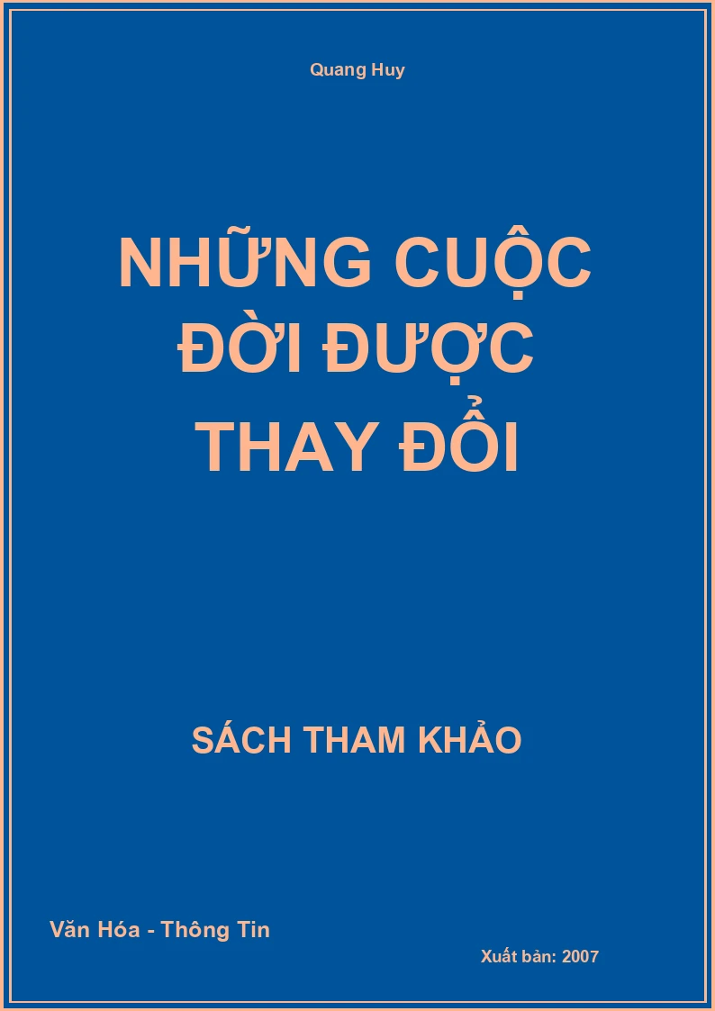 Những cuộc đời được thay đổi