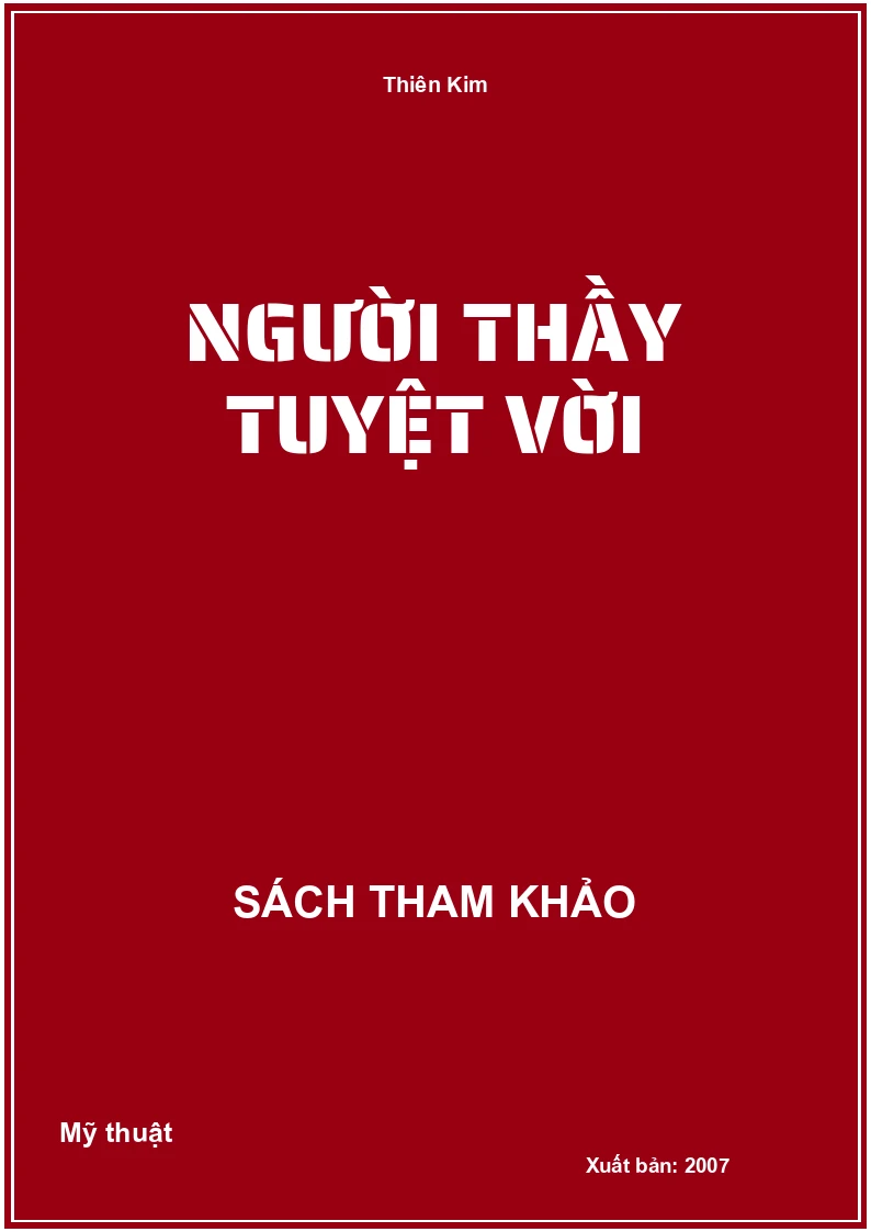 Người Thầy tuyệt vời