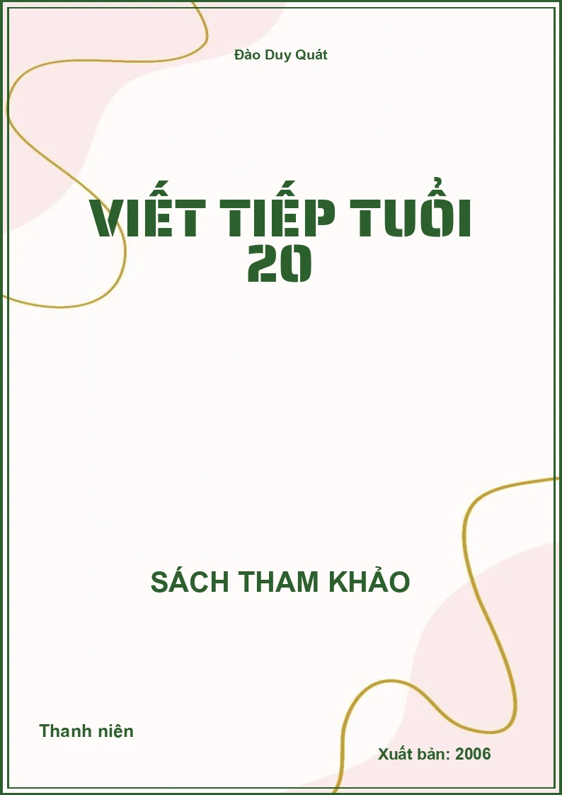 Viết tiếp tuổi 20