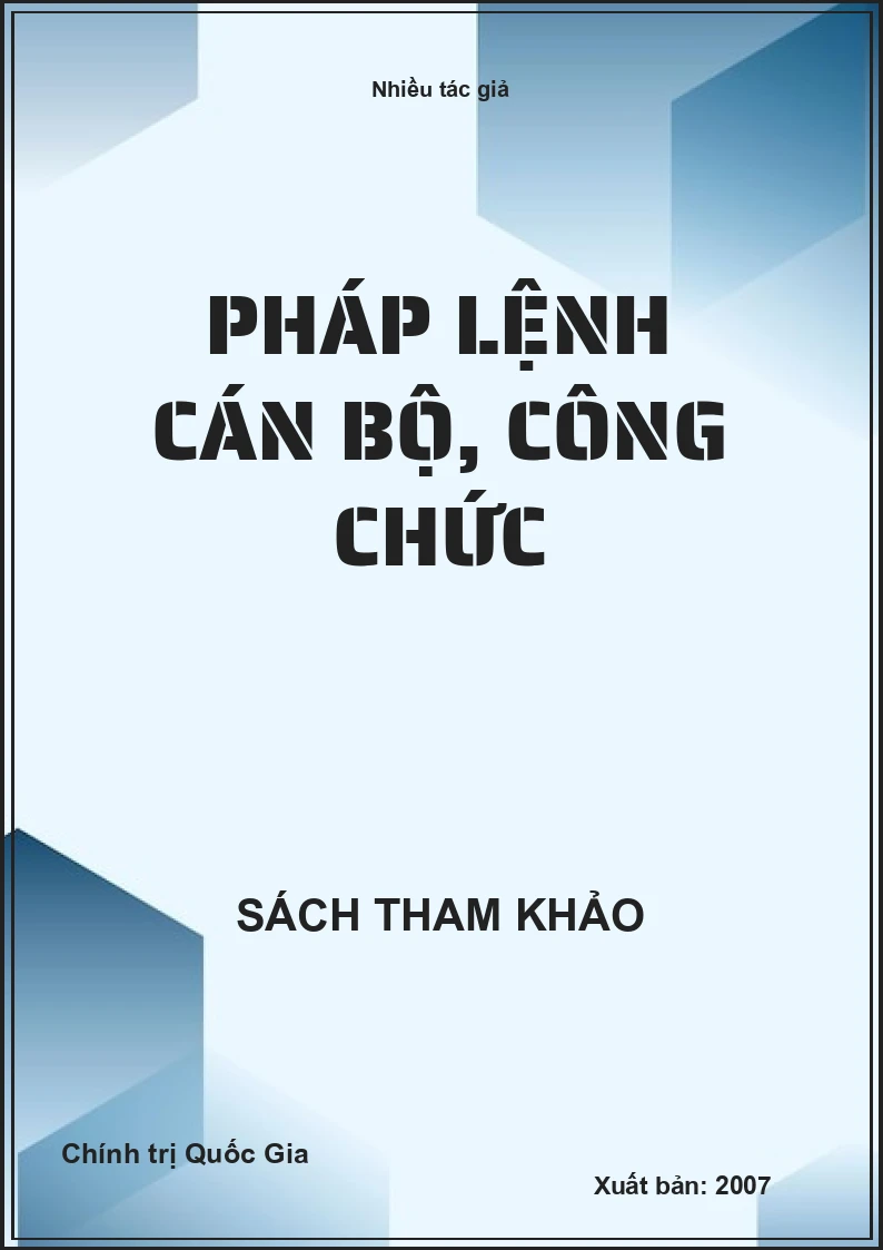 Pháp lệnh cán bộ, công chức