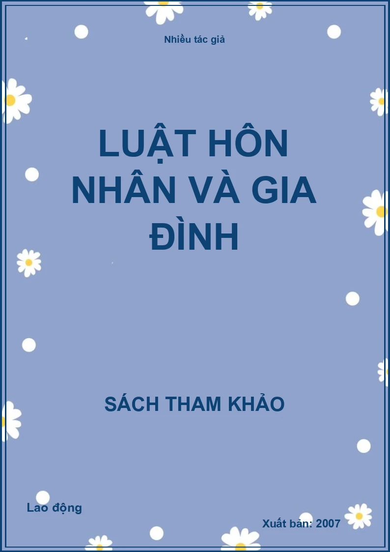Luật hôn nhân và gia đình