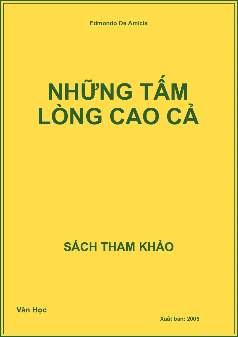 Những tấm lòng cao cả
