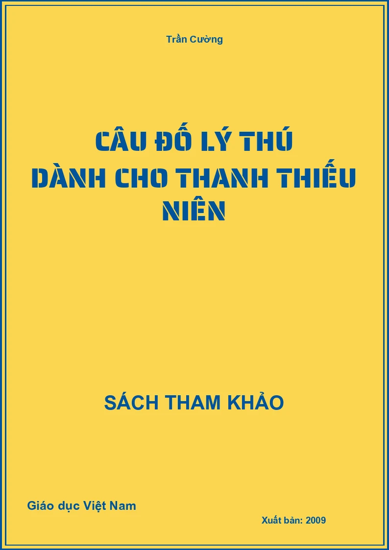 Câu đố lý thú dành cho thanh thiếu niên
