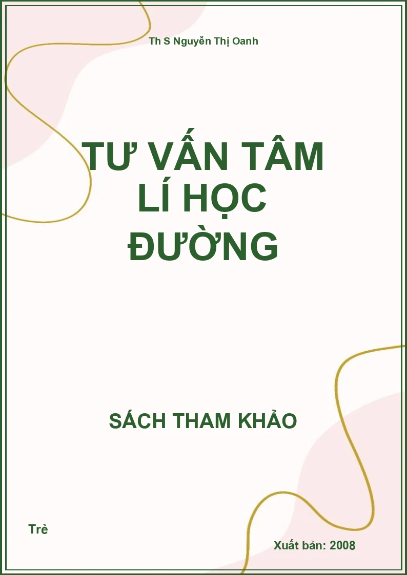 Tư vấn tâm lí học đường