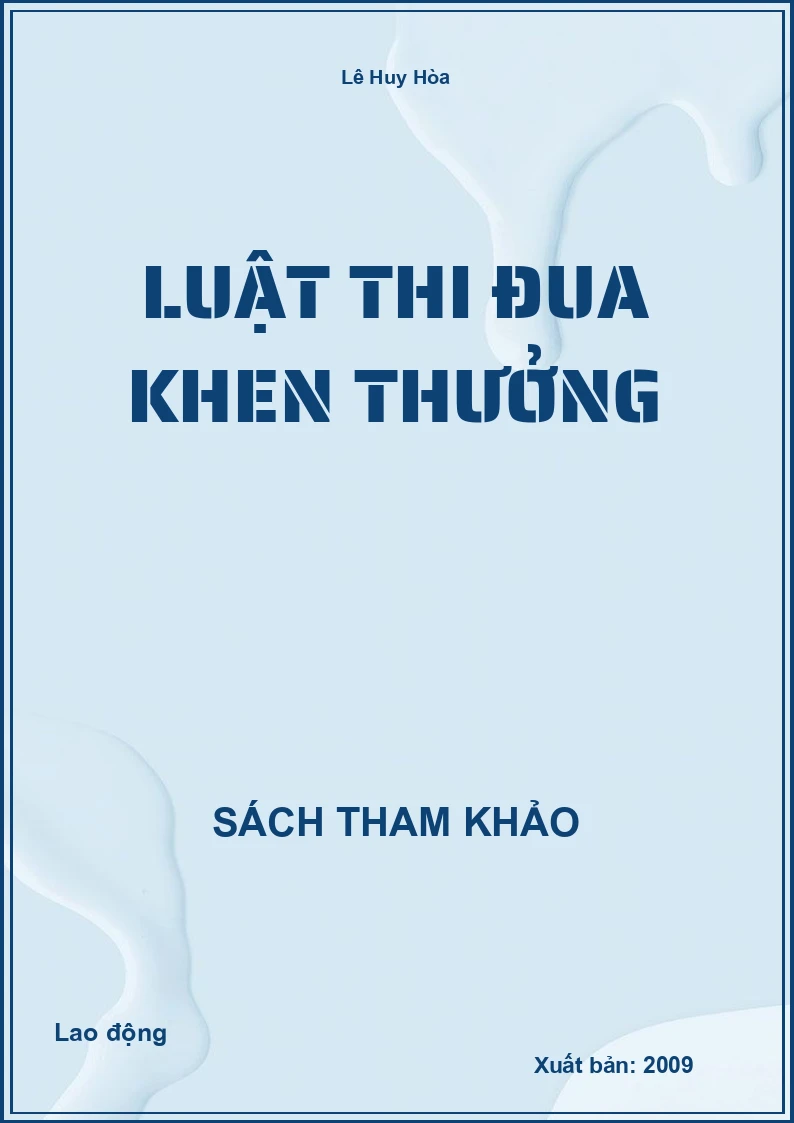 Luật Thi đua khen thưởng