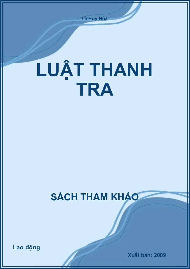 Luật Thanh tra