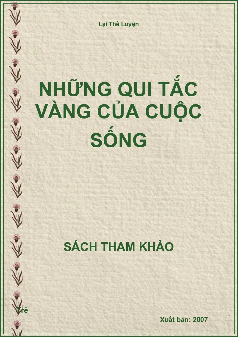 Những qui tắc Vàng của cuộc sống