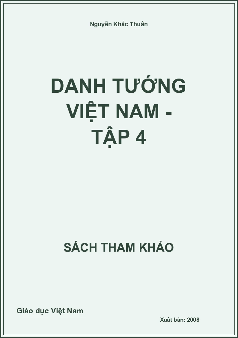 Danh tướng Việt Nam - Tập 4