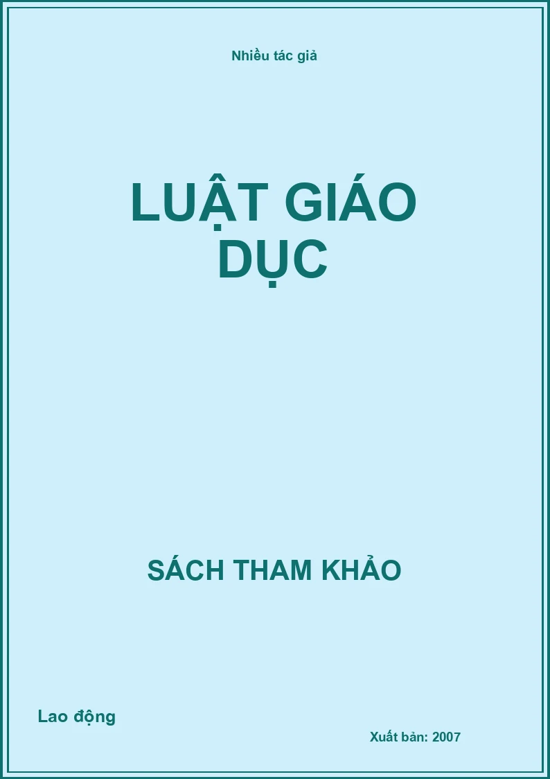 Luật giáo dục