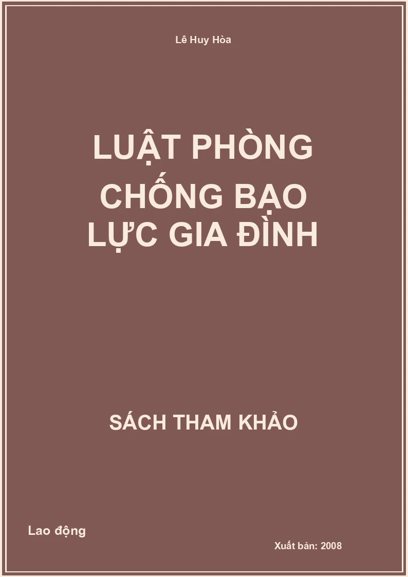 Luật Phòng chống bạo lực gia đình