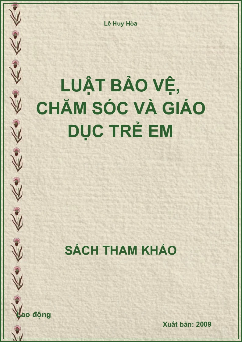 Luật Bảo vệ, chăm sóc và giáo dục trẻ em
