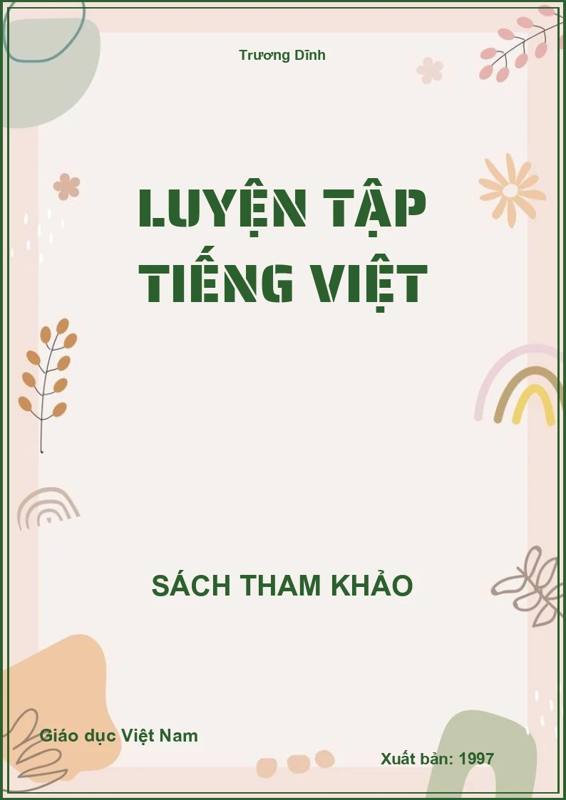 Luyện tập Tiếng Việt