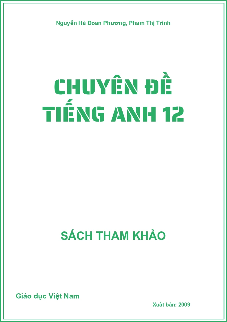 Chuyên đề Tiếng Anh 12