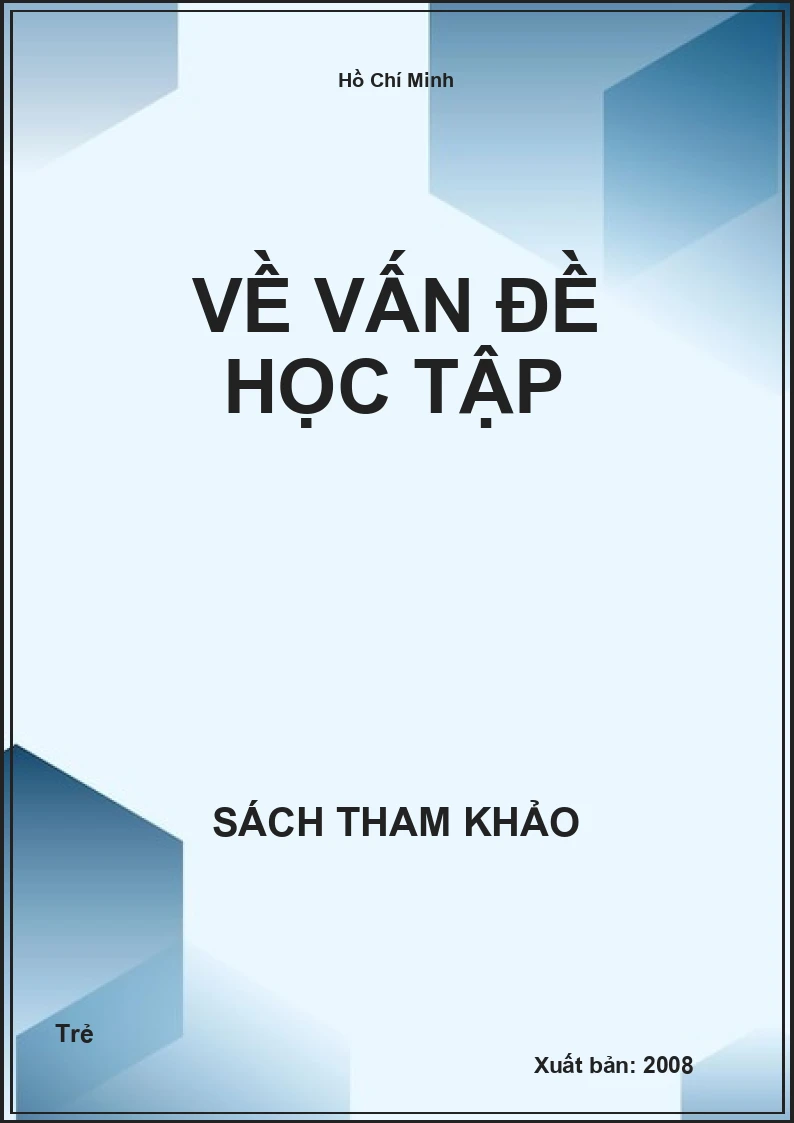 Về vấn đề học tập