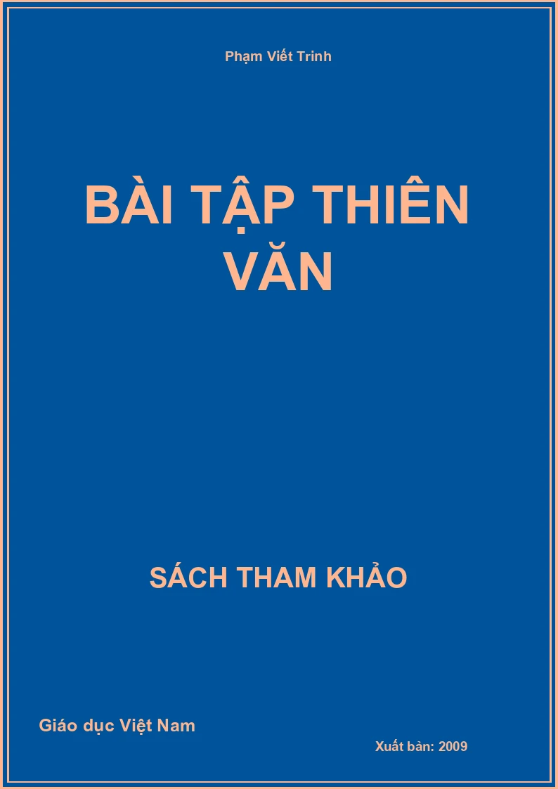 Bài tập Thiên văn
