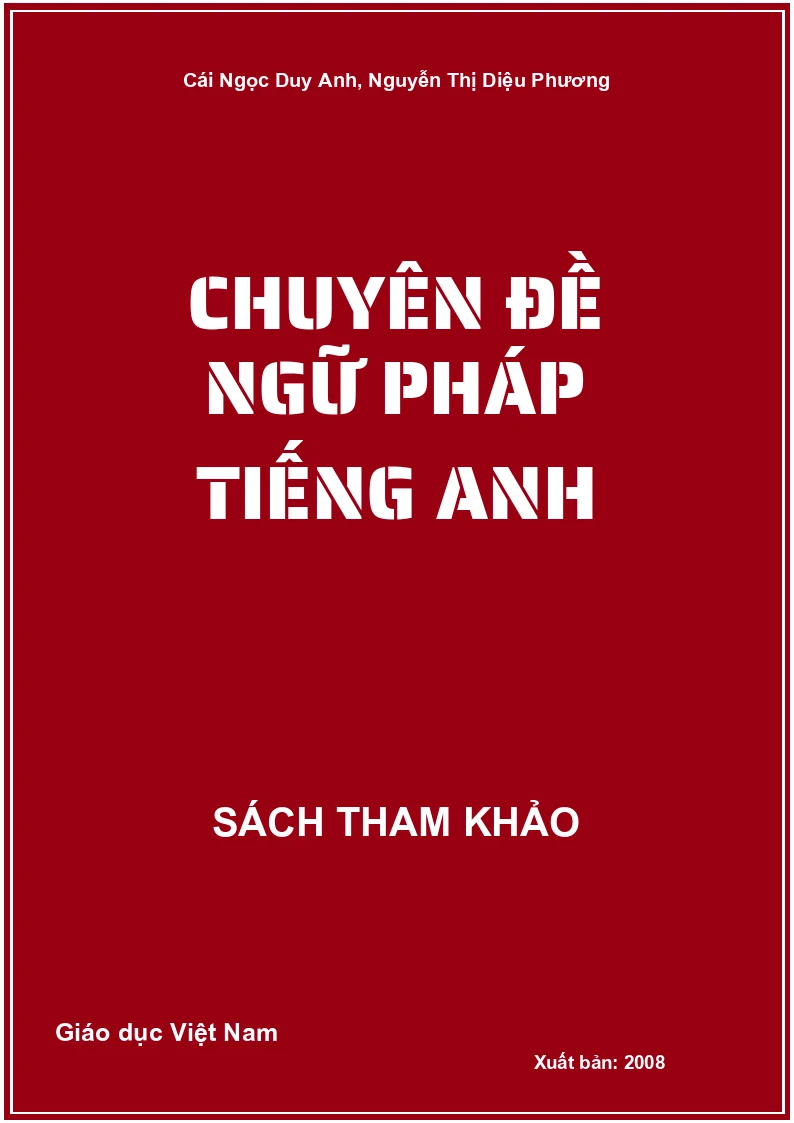 Chuyên đề ngữ pháp tiếng Anh