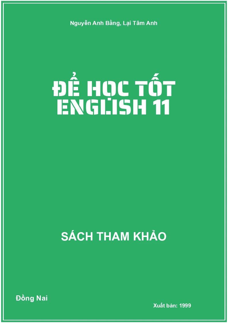 Để học tốt English 11