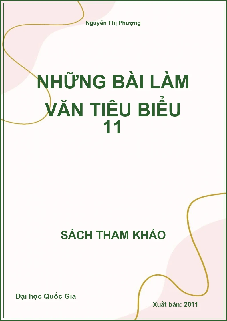 Những bài làm văn tiêu biểu 11