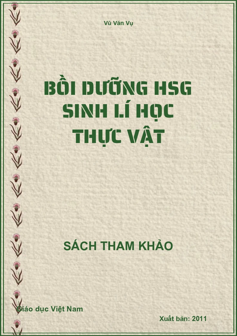 Bồi dưỡng HSG Sinh lí học Thực vật