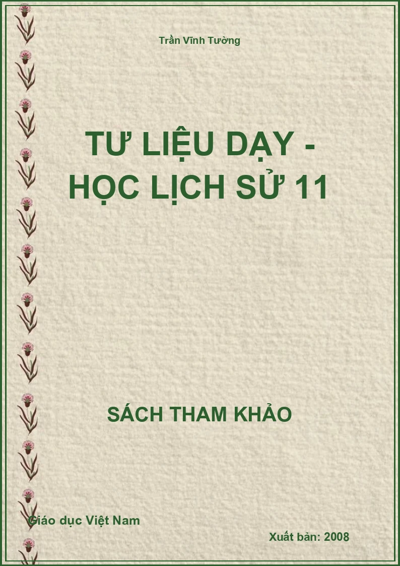 Tư liệu dạy - học Lịch sử 11