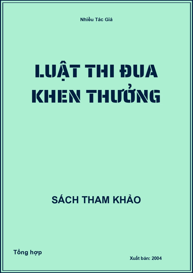 Luật Thi đua khen thưởng