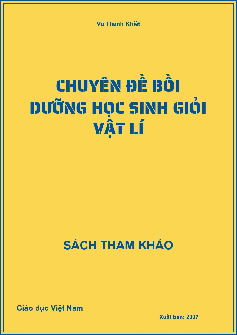 Chuyên đề bồi dưỡng học sinh giỏi Vật lí
