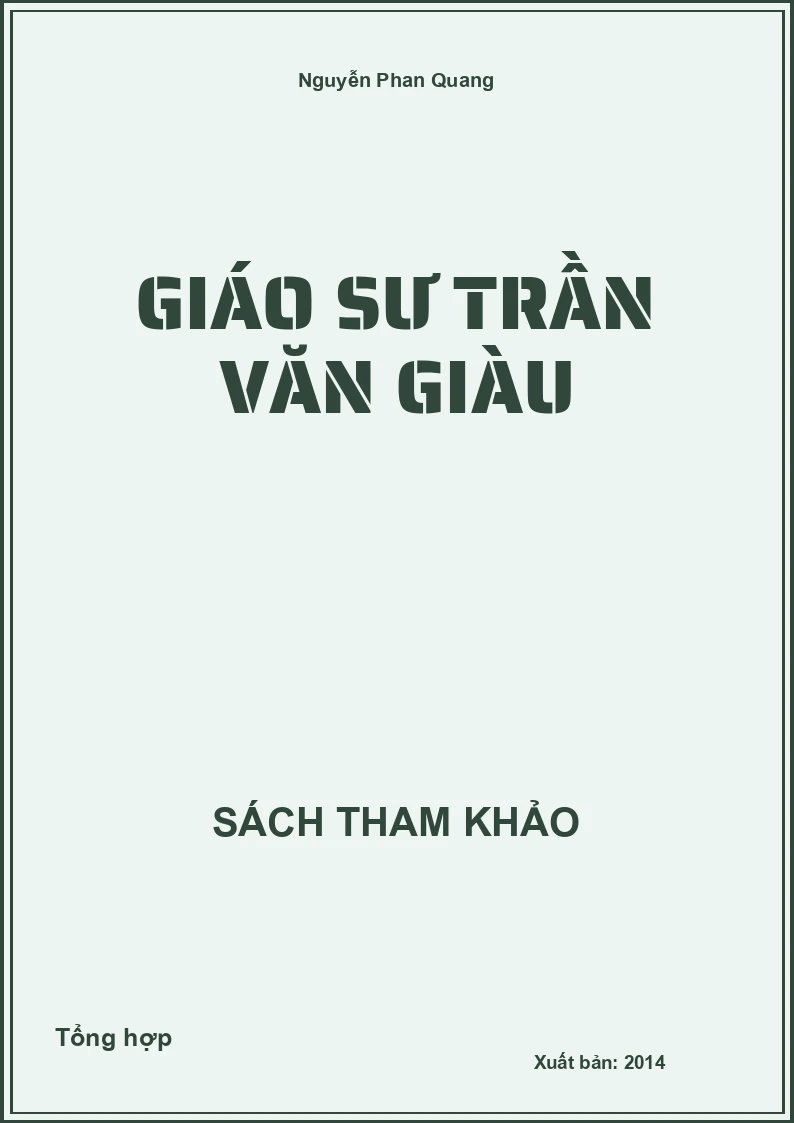 Giáo sư Trần Văn giàu