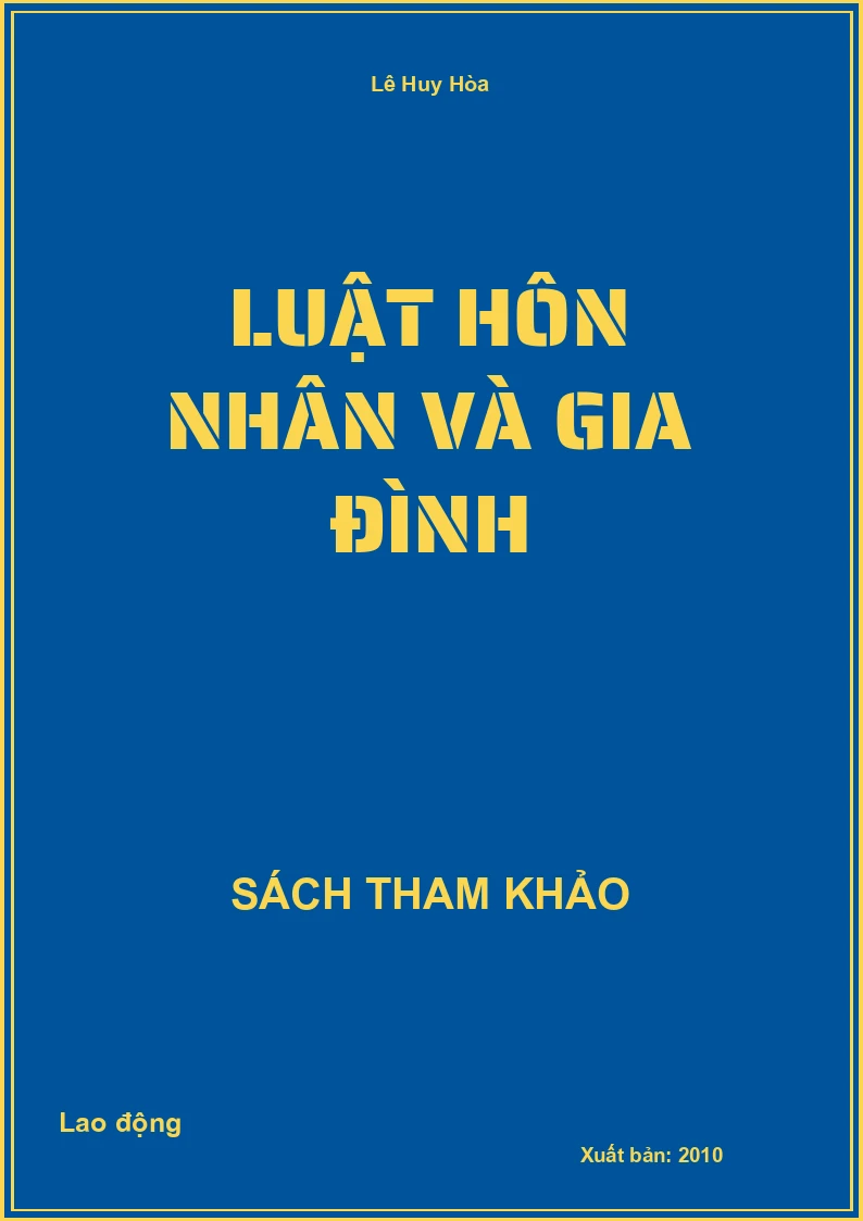 Luật Hôn nhân và gia đình