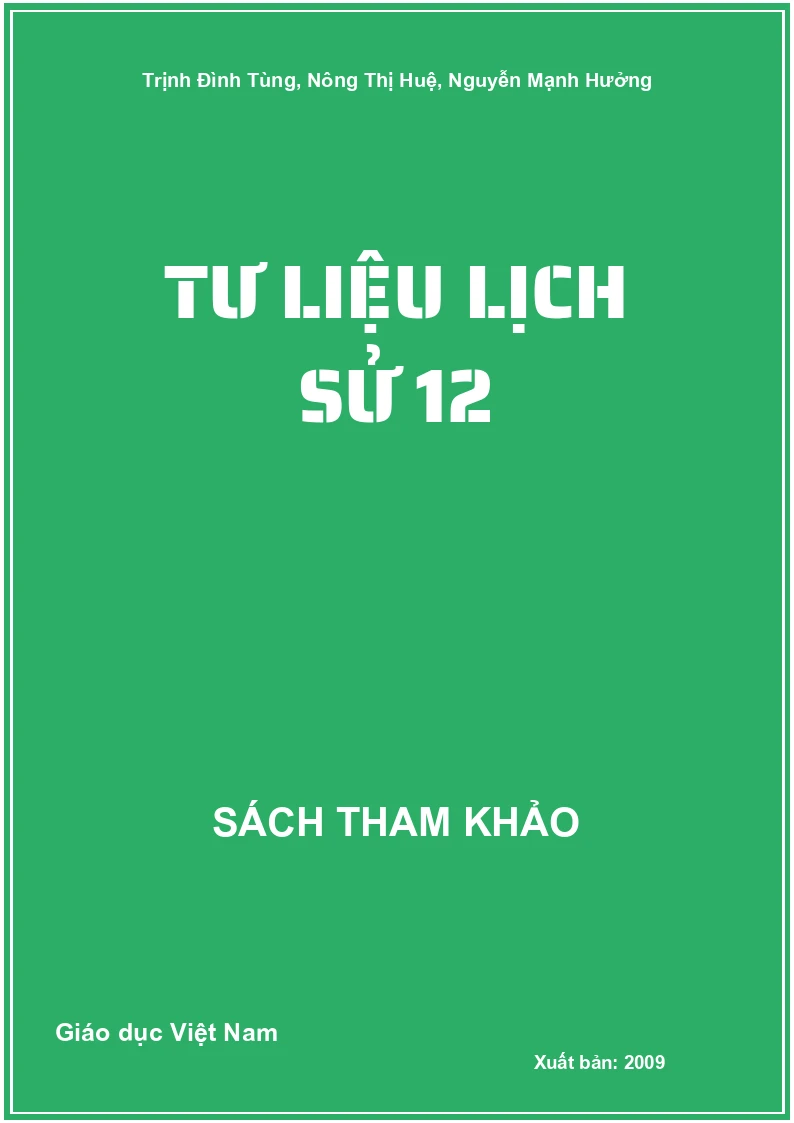 Tư liệu lịch sử 12