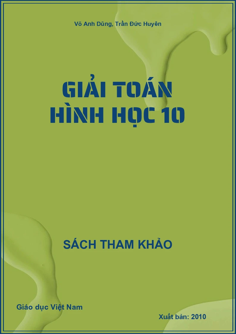 Giải toán Hình học 10