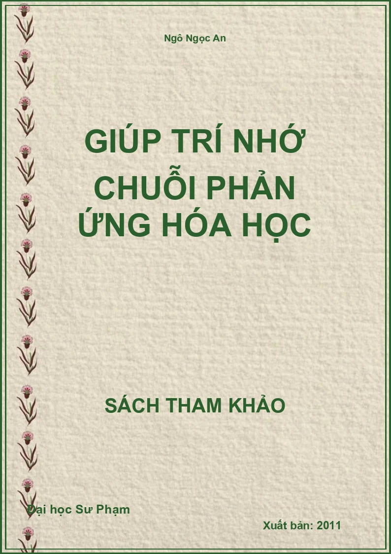 Giúp trí nhớ chuỗi phản ứng Hóa học