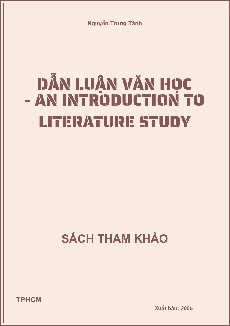 Dẫn luận Văn Học - An introduction to Literature study