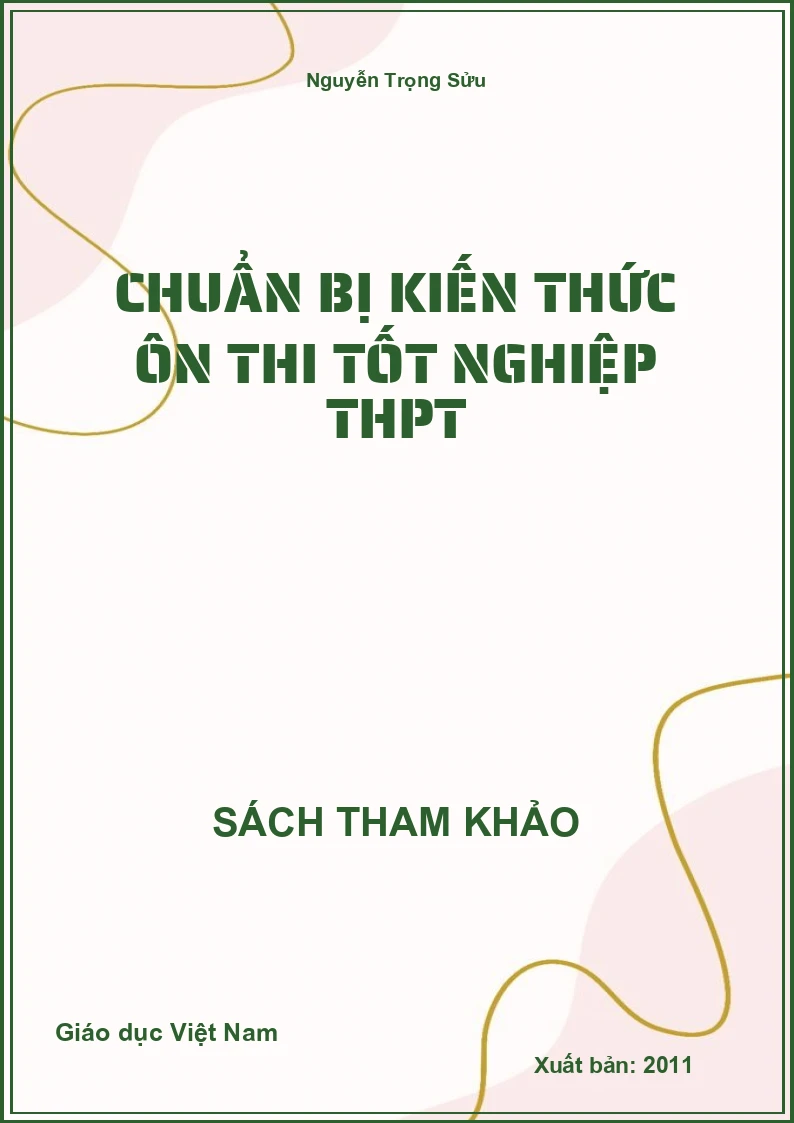 Chuẩn bị kiến thức ôn thi tốt nghiệp THPT