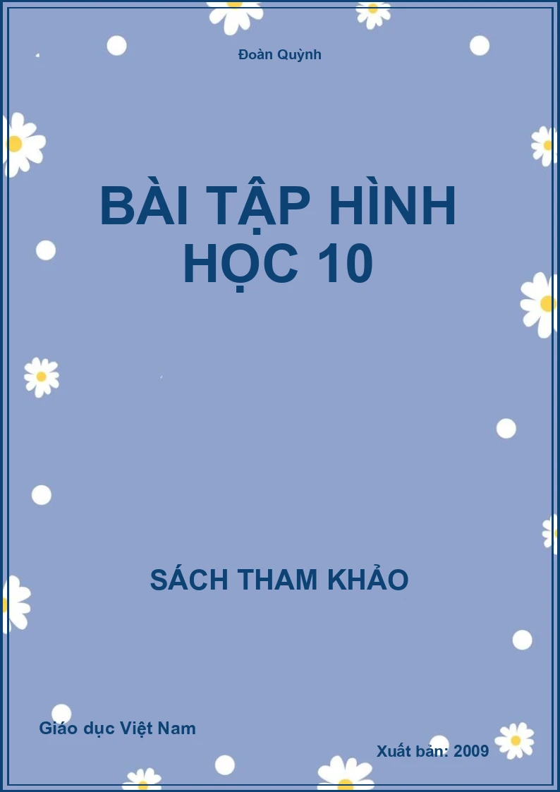 Bài tập Hình học 10