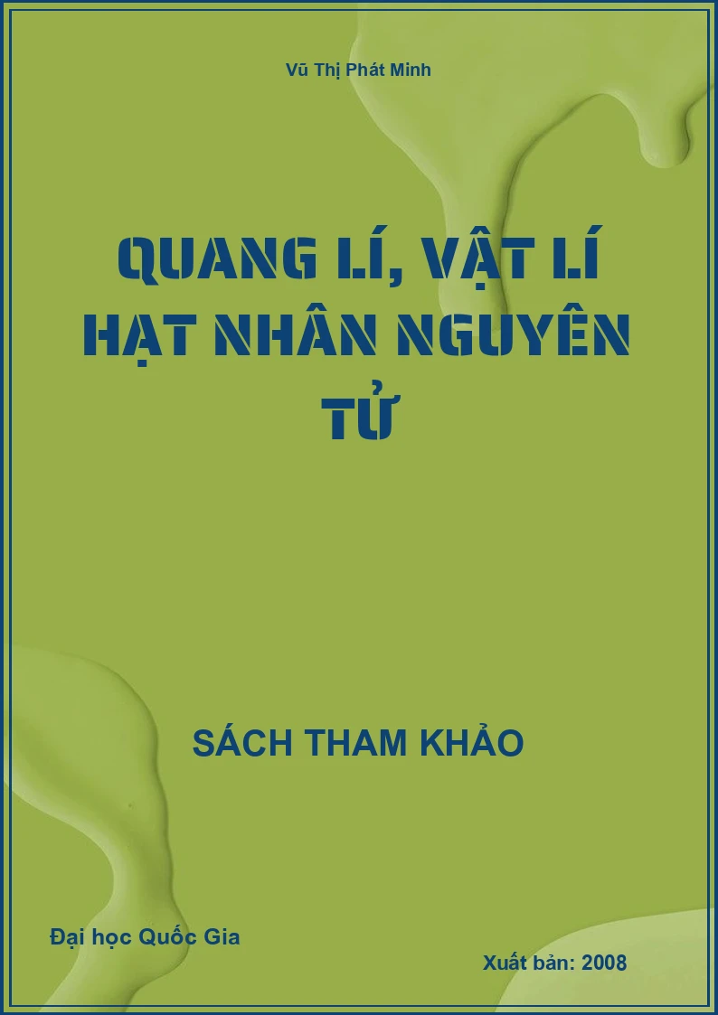 Quang lí, Vật lí hạt nhân nguyên tử