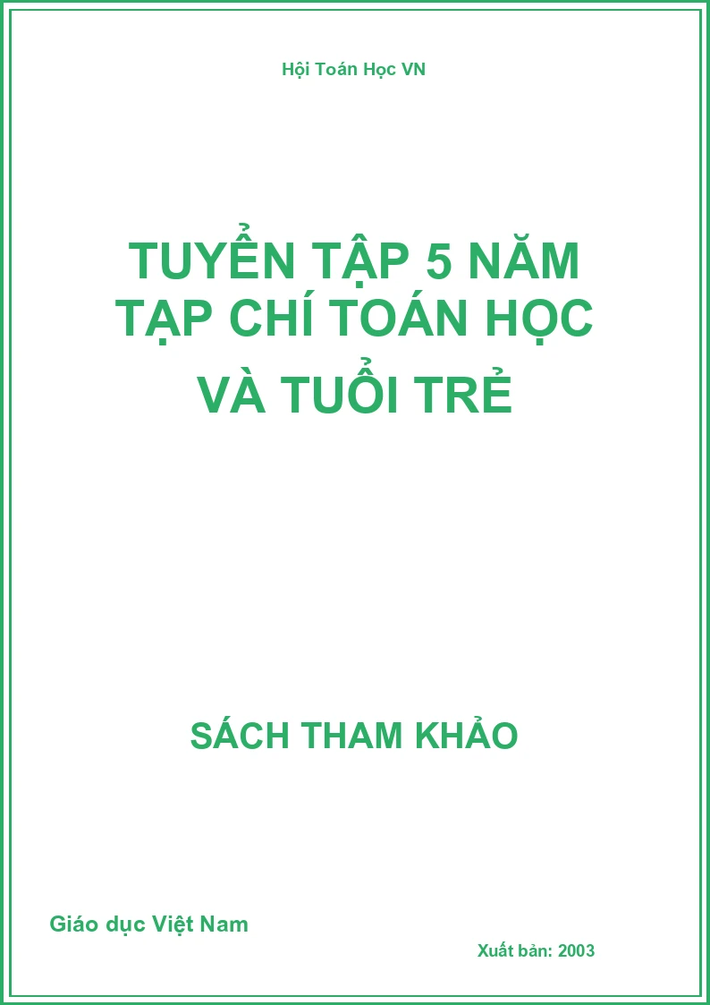 Tuyển tập 5 năm tạp chí Toán học và tuổi trẻ