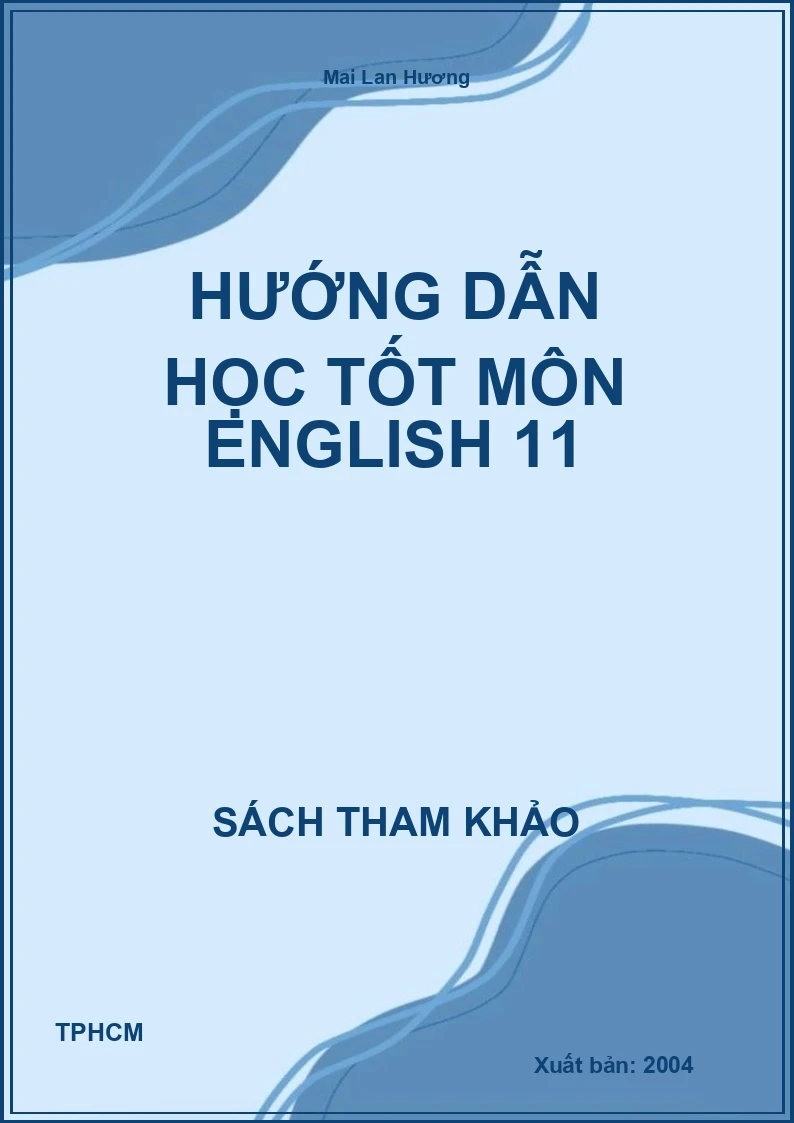Hướng dẫn học tốt môn English 11