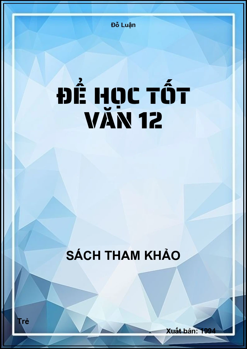 Để học tốt Văn 12